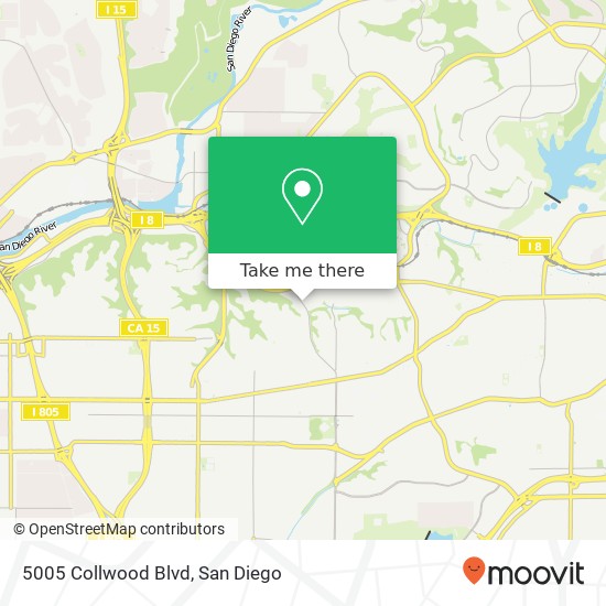 5005 Collwood Blvd map