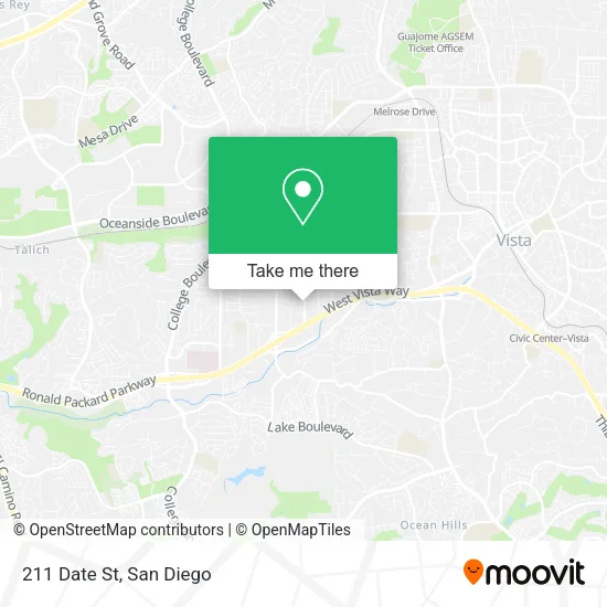Mapa de 211 Date St