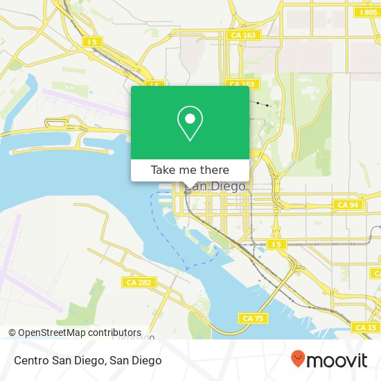 Centro San Diego map