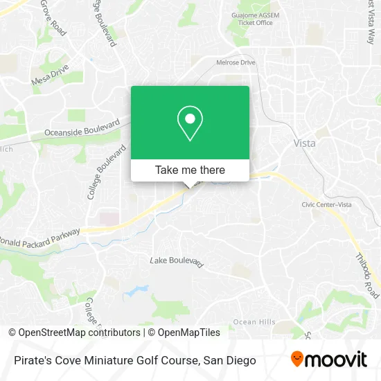 Mapa de Pirate's Cove Miniature Golf Course
