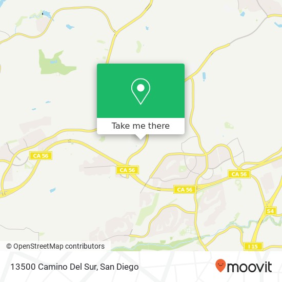 13500 Camino Del Sur map