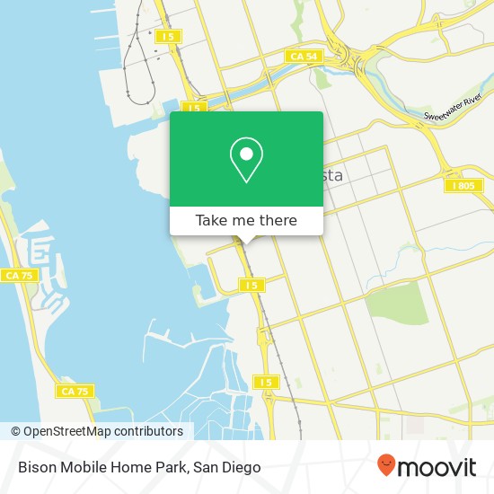 Mapa de Bison Mobile Home Park