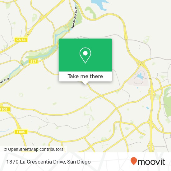 1370 La Crescentia Drive map