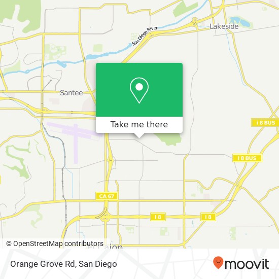 Mapa de Orange Grove Rd