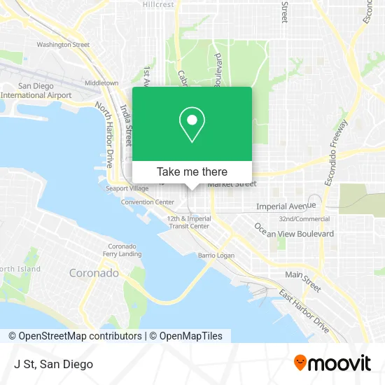Mapa de J St