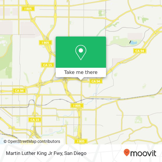 Martin Luther King Jr Fwy map