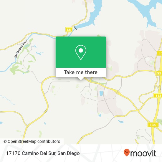 17170 Camino Del Sur map