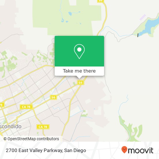 Mapa de 2700 East Valley Parkway