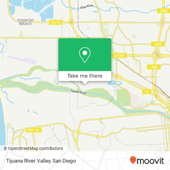 Mapa de Tijuana River Valley