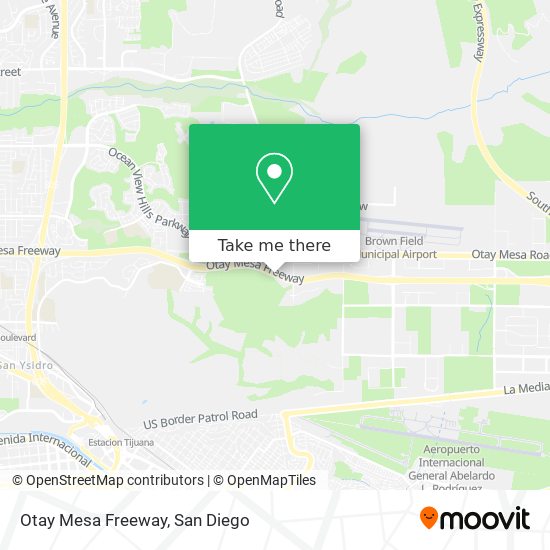 Mapa de Otay Mesa Freeway