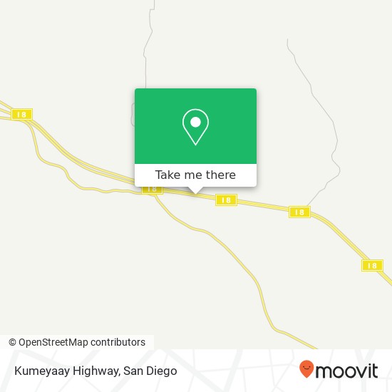Mapa de Kumeyaay Highway
