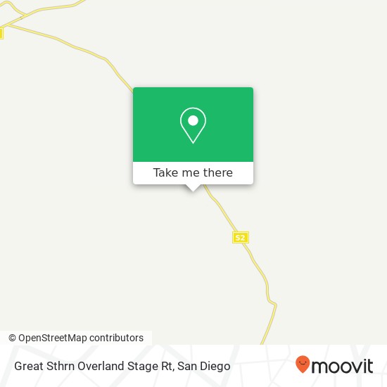 Mapa de Great Sthrn Overland Stage Rt