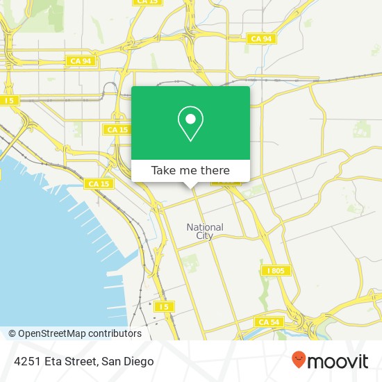 4251 Eta Street map