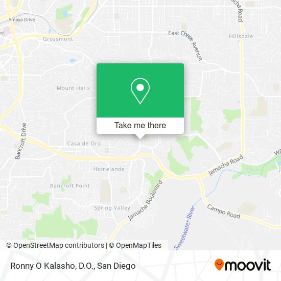 Ronny O Kalasho, D.O. map
