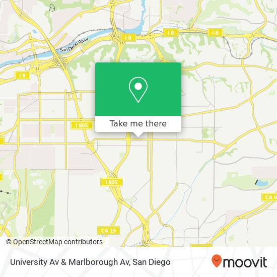 University Av & Marlborough Av map