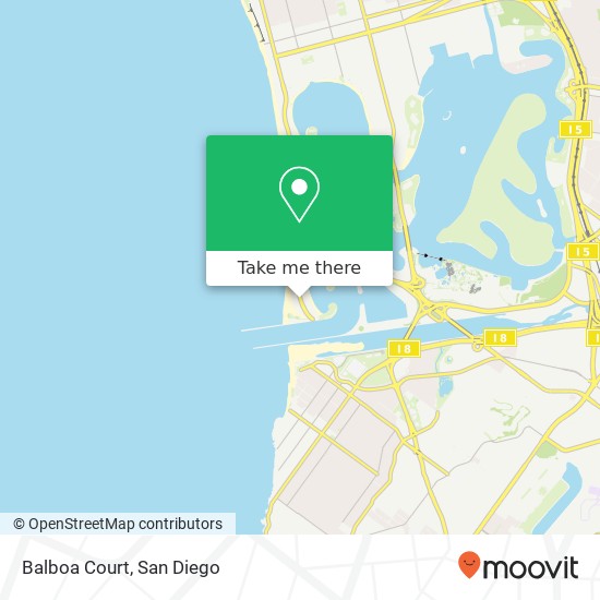 Mapa de Balboa Court