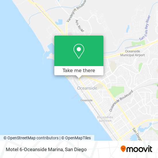 Mapa de Motel 6-Oceanside Marina