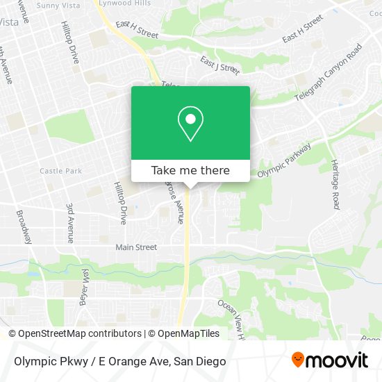 Mapa de Olympic Pkwy / E Orange Ave