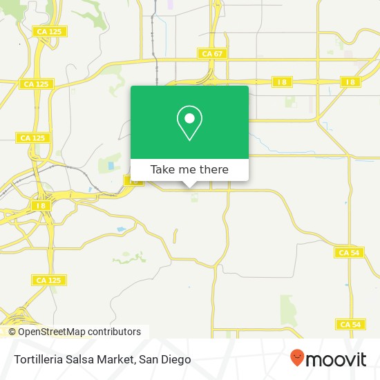 Mapa de Tortilleria Salsa Market