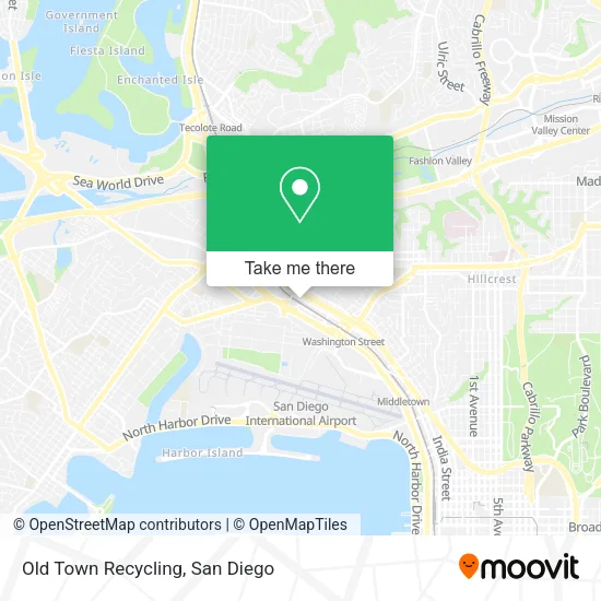 Old Town Recycling map