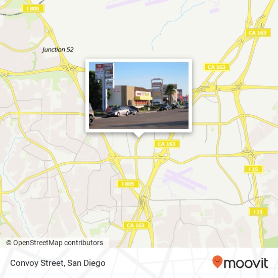 Convoy Street map