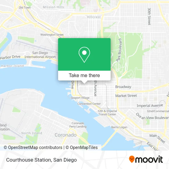 Courthouse Station map