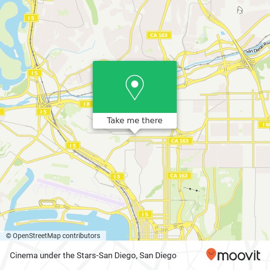 Mapa de Cinema under the Stars-San Diego