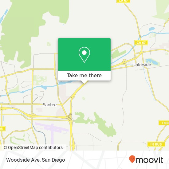Mapa de Woodside Ave