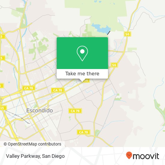 Mapa de Valley Parkway