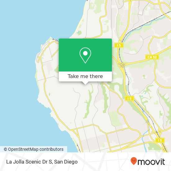 La Jolla Scenic Dr S map