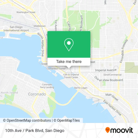 10th Ave / Park Blvd map