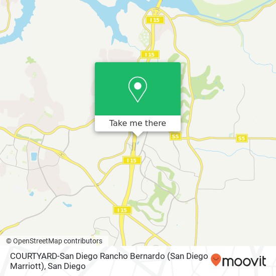 Mapa de COURTYARD-San Diego Rancho Bernardo (San Diego Marriott)