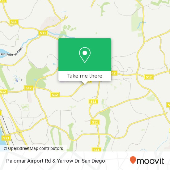 Palomar Airport Rd & Yarrow Dr map