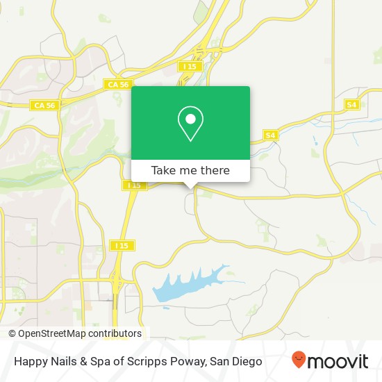 Happy Nails & Spa of Scripps Poway map