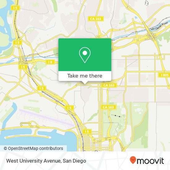 Mapa de West University Avenue