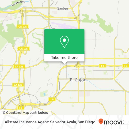 Allstate Insurance Agent: Salvador Ayala map
