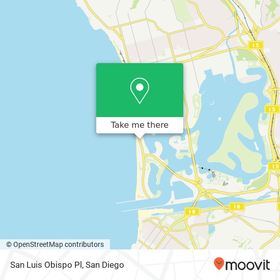 San Luis Obispo Pl map