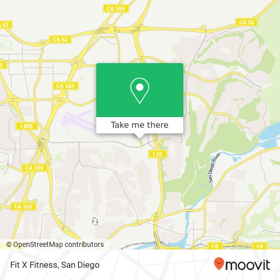 Fit X Fitness map