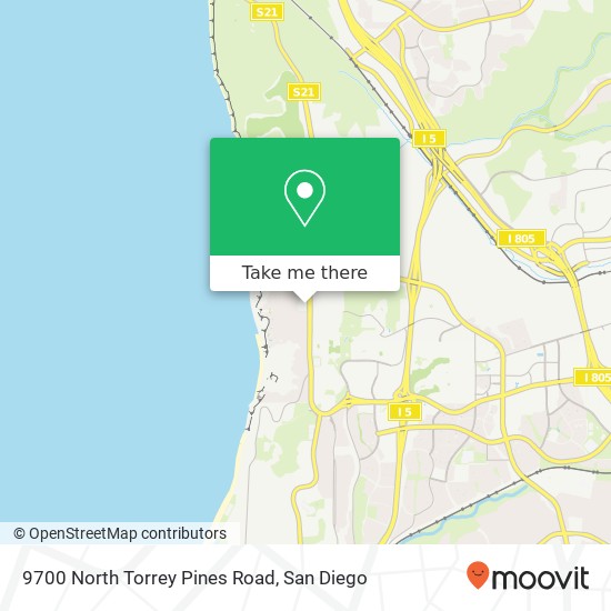 Mapa de 9700 North Torrey Pines Road