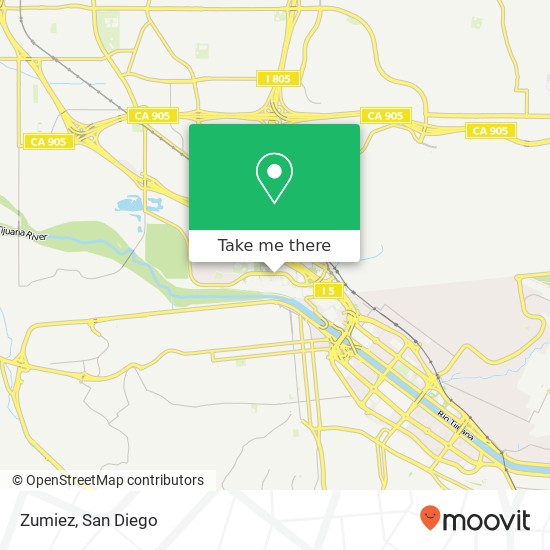 Mapa de Zumiez, 4321 Camino de la Plz San Ysidro, CA 92173