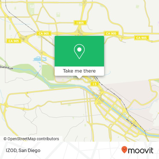 Mapa de IZOD, 4345 Camino de la Plz San Ysidro, CA 92173