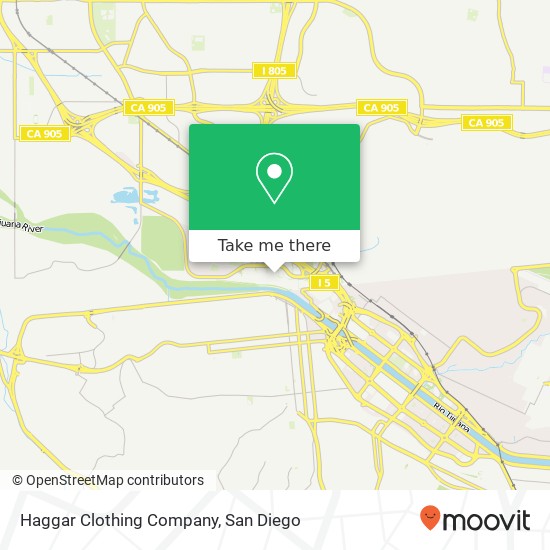 Haggar Clothing Company, Plaza Catalonia San Ysidro, CA 92173 map