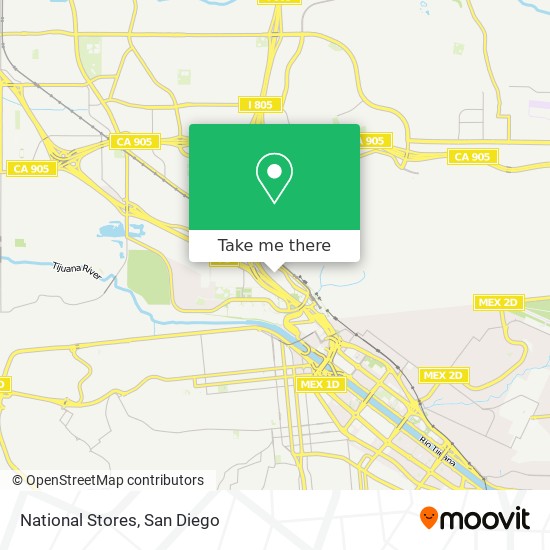 National Stores map