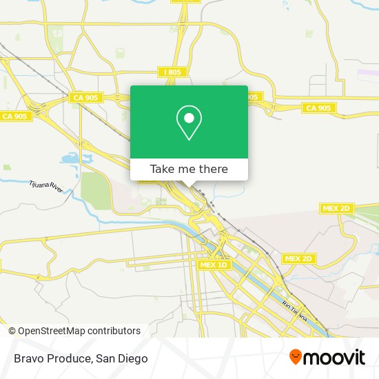 Mapa de Bravo Produce