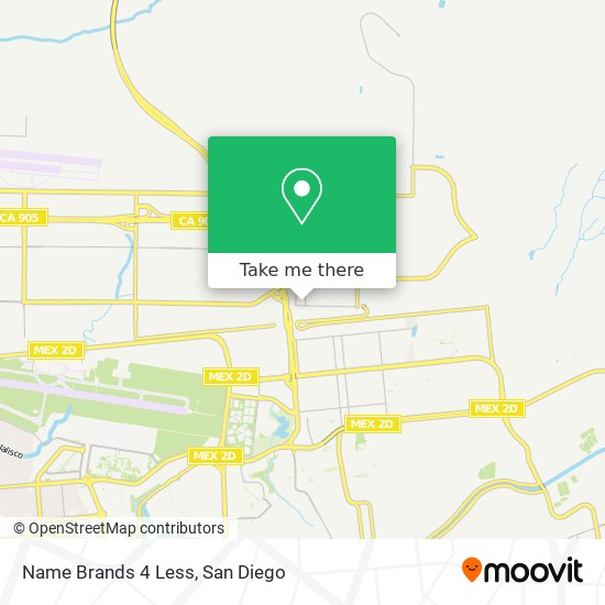 Name Brands 4 Less map