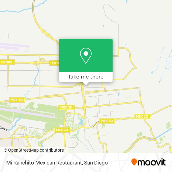 Mapa de Mi Ranchito Mexican Restaurant