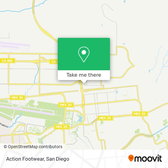 Action Footwear map