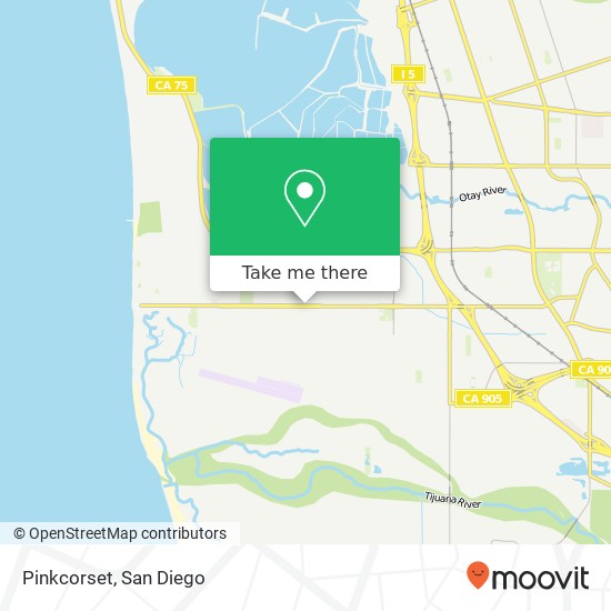Mapa de Pinkcorset, 1268 Imperial Beach Blvd Imperial Beach, CA 91932