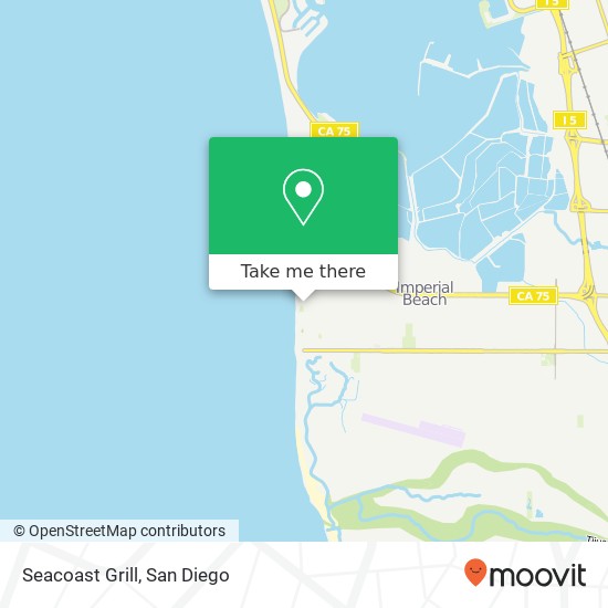 Mapa de Seacoast Grill, 710 Seacoast Dr Imperial Beach, CA 91932