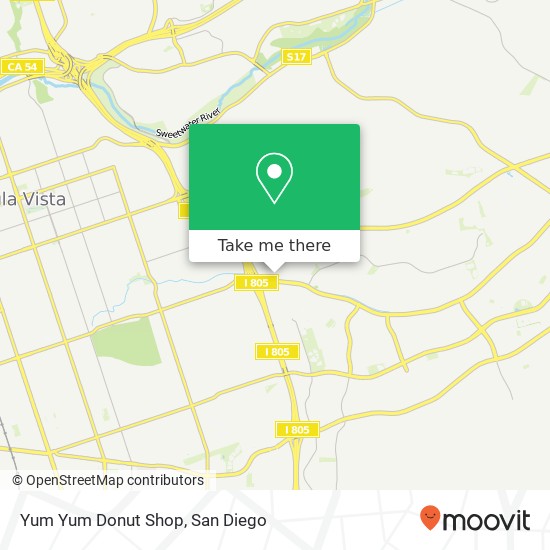 Mapa de Yum Yum Donut Shop, 517 Telegraph Canyon Rd Chula Vista, CA 91910